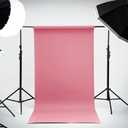 Kate Seamless Paper Backdrop for Photography Solid Pink Backdrop Paper (53''x16.4' Baby Pink)
