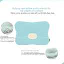 Soft Hypoallergenic Baby Head & Neck Support Organic Cotton Cover Machine Washable (Bambi Pink)
