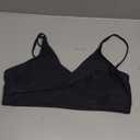 Limeeke Women's Twist Front Bikini Top V Neck Padded Swimsuit Top Adjustable Spaghetti Straps Bathing Suit Tops, XXL