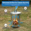 12-Gallon Galvanized Steel Incinerator Can with Lid