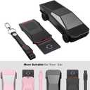 2Pcs Key Card Holder Compatible with Tesla Cybertruck 2023 2024 2025 Silicone Protector Cover Case Accessories Including Key Chain