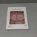 ROCCED Suction Plates for Baby Placemat Spoon Fork Set for Toddlers, Silicone Baby Plates with Suction Baby Dishes for Kids Plates-pale mauve