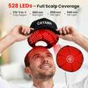 CAYAMA Red Light Hair Growth Cap  Red Light Therapy for Hair Growth Appearance, Adjustable Fit & Remote Control, At-Home Scalp Care for Men & Women