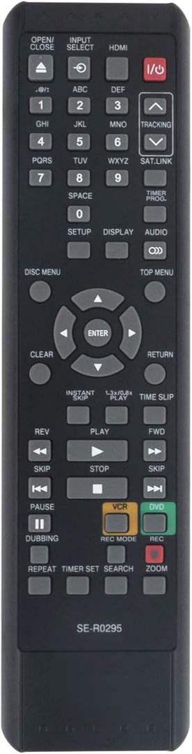 SE-R0295 Replaced Remote Control Fit for Toshiba DVD Recorder SER0295 DVR610KU DVR620KU DVR610 DKVR60KU D-VR620 D-VR610 D-VR610KU D-VR620KU