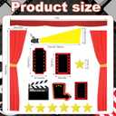 Mooliwe 28 Pcs Movie Night Bulletin Board Classroom Decor Backdrop Red Carpet Movie Party Light Camera Action Star Cutout DIY Bulletin for Welcome School New Grade Door Chalkboard Wall Birthday Decor