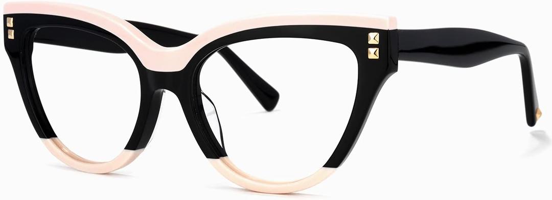 Vooglam Cat Eye Readers Blue Light Blocking Reading Glasses for Women Anti UV Eyestrain Eyewear Dalila OA01858-02