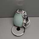 Evoloop Electric Tea Kettle, 1500W /1.0L Hot Water Boiler Heater Pot, Retro Small Electric Kettle, 100% Stainless Steel BPA Free Electric Teapot, Auto Shut-Off & Boil-Dry Protection