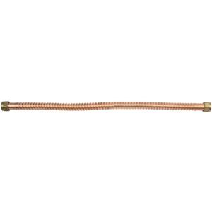 BrassCraft Copper-Flex WB00-24N Water Heater Connector, 3/4 in FIP, 125 psi, Copper