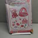 deAO Baby Doll Stroller Set with 12" Baby Dolls Nursery Playset 17 PCS Baby Doll Accessories with Play Mat,Storage Bag,Baby Stroller Toys for Girls Toddlers 3+ Pretend Play Gifts