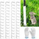 4 x 4PCS Tree Trunk Protector Guard, 2 Size Plastic Spiral Tree Bark Protector Tree Wraps to Protect Bark, Tree Tubes Protect Saplings Plants from Deer, Rabbit, Cats, Rodents, Mowers, Trimmers