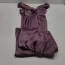 Halfisland Womens Summer Satin V Neck Cap Sleeve Backless Maxi Dress Elegant Twist Cut Out Midi Dresses Wedding Guest (Grape)