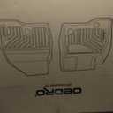 OEDRO Floor Mats 1st Row Fit for 2015-2021 Ford Transit 150/250/350 (No Transit Connect), One Piece Black with Vinyl Flooring, Black TPE All Weather Floor Liners