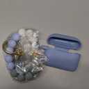 Filoto Airpods Pro 2nd Generation Case Cover 2022, Cute Silicone Protective Case with Bracelet Keychain Accessories for New Apple Airpods Pro 2 Women Girls (Gray Blue)