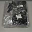 YEXEXINM 2 Pcs Clear Paint Organizer With Paint Brush Holder,7 Layers Acrylic Paint Organizer,Paint Storage Rack,Craft Paint Organizer Rack,Miniature Paint Holder for Paint Storage