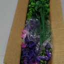 Hananona 12 Pcs Artificial Flowers Outdoor, Faux Artificial Plants UV Resistant Plastic Flower Bulk for Hanging Planter Porch Window Home Wedding Fall Summer Decor (12, Fuchsia, Purple, Yellow, Green)