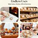 4 x COMELY Cookie Bags with Seal: Self Adhesive Cellophane Bags with Stickers, 4x4 Food Grade Bakery Supplies, 200 Pack Dessert Packaging, Airtight Moisture Protection for Snacks, 1 Sec Fast Packing