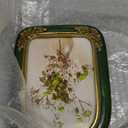 Cuspin Vintage 5x7 Picture Frame Green and Gold Frames, Ornate Arch Picture Frames with Glass Front for Tabletop or Wall Hanging Display, Antique Decorative Photo Frame for Home Decor