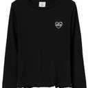 GAP Girls Long Sleeve Ribbed Tee Long Sleeve Ribbed Tee, Size 5 Years