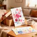 100 Pack Blank Cards and Envelopes, 3.5 x 5 Inch Watercolor Flowers Blank Greeting Cards, Note Cards Blank Inside, Invitation Cards, Blank Cards for All Occasions Bulk