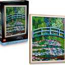 LEGO Art Claude Monet Bridge Over a Pond of Water Lilies - Building Sets for Adults, Ages 18+ - Wall Decor for Living Room or Home Office - Gift for Women & Men - 31220, One Size