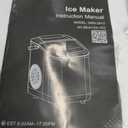 Sweetcrispy Countertop Ice Maker with Scoop, Basket and Handle, Portable Ice Machine 9 Cubes Ready in 6 Mins, 26.5lbs in 24Hrs, 2 Sizes for Home Kitchen Office Bar Party