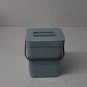 LALASTAR Compost Bin Kitchen, Small Compost Bin for Kitchen, Countertop Compost Bucket with Lid, Odorless Hanging Trash Can for RV/Office/Dog, Mini Food Waste Bin for Countertop, 3L/0.8 Gal, Blue