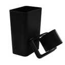 3.5 Gallon Slim Plastic Trash Can with Swing Lid, 14 L Small Garbage Can, Black