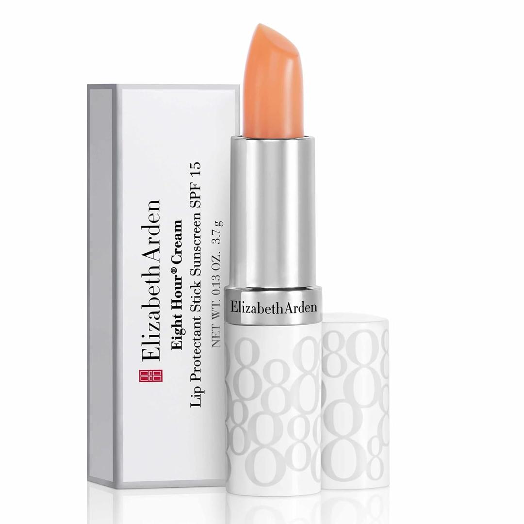 Elizabeth Arden Eight Hour Cream Lip Protectant Stick, SPF 15 Sunscreen Balm, Moisturizer for Dry, Cracked Lips with Shea Butter, Coconut Oil & Vitamin E, 0.13 oz (Original)
