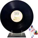 ReeGii Vinyl Record Guest Book for 16th Birthday Decorations - Large 11.6"x11.6" Birthday Party Sign Poster with 12 Pens,Unique Keepsake Gift for Friends and Family (16th, 16th - 01, 11.6"W x 11.6"L)