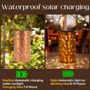 DIBIEECN Mothers Day Gifts for Mom, Birthday Gifts Grandma Ladies Solar Lanterns Outdoor Hanging Hollowed-Out Metal Waterproof LED Garden Decor Outside for Patio Yard Porch, Dragonfly, 2Pack