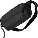 tomtoc 3.5L Sling Bag with RFID Blocking, Crossbody Bag Chest Shoulder Pack for Men and Women, Water-resistant Lightweight Casual Waist Fanny Pack for Travel/Daily Use (Black)