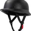German Style Motorcycle Helmet, Thin Skull Cap Half Helmet for Adult Men Women, Novelty DOT Half Shell Helmet, Retro Half Face Helmet for Cruiser Scooter Chopper, DOT Approved