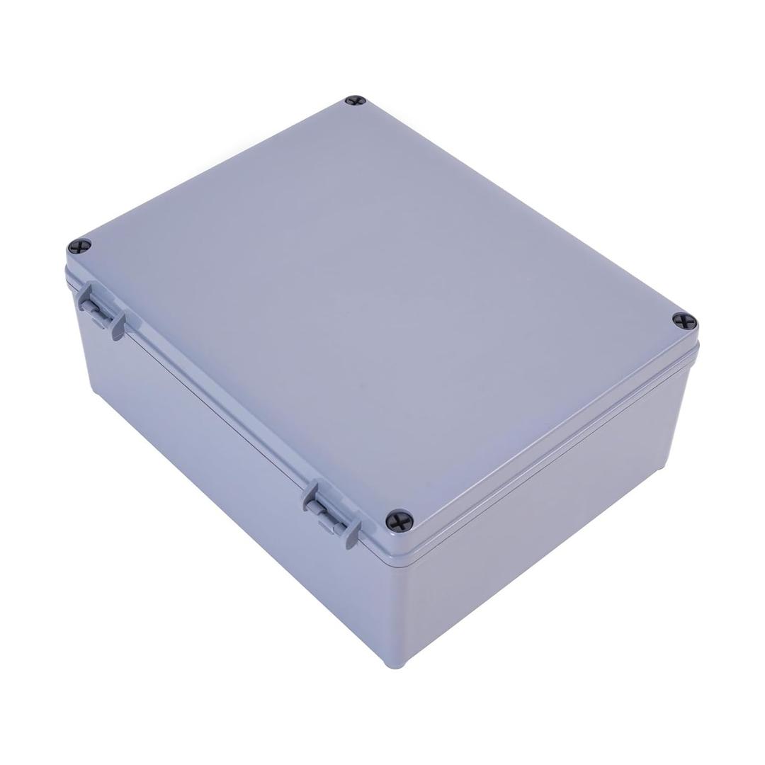 ABS Plastic Dustproof Waterproof Box IP65 Junction Boxes Project Junction Conduit Box Enclosure Use for Outdoor and Indoor (10" x 8" x 4")