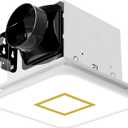 Bathroom Fan with Light,110CFM 1.0 Sones 1200lm LED Light 3000K/4000K/5000K Selectable,120V 43W Quiet Bathroom Ventilation Exhaust Fan for Shower/Restroom/Office/Home(gold)