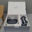 HTC Vive Pro Focus Plus 6DOF VR Headset in Almond White Bundle Including VR Headset, Controllers, face Cushion, QC 3.0 Charger and USB Type-C Cable