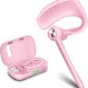 Bluetooth Headset Wireless Earpiece Microphone 180H Playtime 1000mAh Wireless Charging Case Handsfree Single Ear Headset LED Display for iPhone Android Cellphones PC Computer Trucker Drivers Work Game