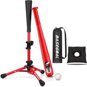 Baseball Tee for Kids,Youth Stand Set,Teeball Set,Youth Baseball,Softball Batting Tee Set,Easy Adjustable Height