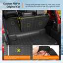 powoq Floor Mat Compatible with 2021-2025 Jeep Wrangler JL 4XE 4 Door Trunk Mat Backrest Mat TPE Replacement for 21-25 Jeep Wrangler JL Accessories (Fit 21-25 JL 4XE, Trunk Mat+Backrest Mat+Floor Mat)