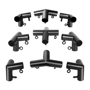 Aoneky 2'' Corner Canopy Fitting Couplers Kit - Frame Carport Connectors for 4 6 8 10 Leg (6 Leg)