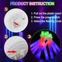 Taotuo Glow Stick Bulk 108PCS Led Foam Glow Sticks,Glow in The Dark Party Supplies with 3 Flashing Modes,Light up Foam Sticks for Wedding,Halloween, Christmas, Concerts, Birthday, Small