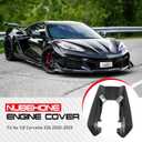 100% Carbon Fiber Engine Cover Fit for 2023-2026 Corvette C8 Z06 | Factory-Style LT6 Engine Bay Upgrade; Bolt-On with Original Mounting Holes, No Drilling; Helps Shield Against Dust & Debris