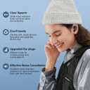 2 Noise Cancelling Ear Plugs, Beinkap Sleeping Earplugs with 12 Silicone Soft Reusable Ear Tips for Social Gatherings, Work, Sleeping, Concerts, Parenting, Conversation, 28 dB Noise Reduction (Blue)