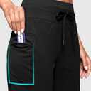 Women's 7" Athletic Hiking Long Shorts with Pockets High Waisted Black, 3XL (XXXL)