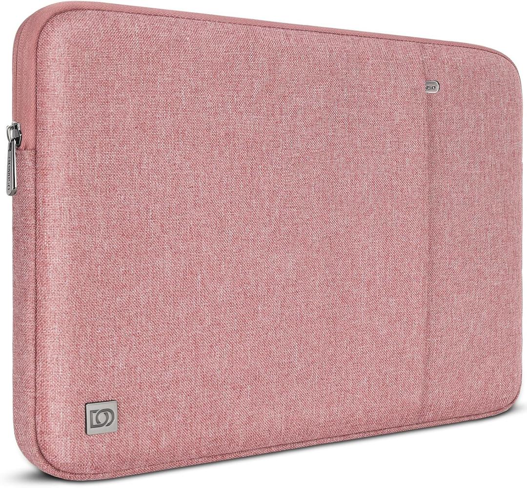 DOMISO Laptop Case Computer Sleeve Bags for 16 inch MacBook Pro M4/M3/M2/M1 Pro/Max A3403 A3186 A2991 A2780 A2485 A2141,Compatible with 15.6 inch HP Lenovo Dell XPS 16, Pink