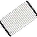 Ahyuan Roll up Dish Drying Rack Over The Sink Kitchen Roll up Sink Drying Rack Portable Dish Drainer Foldable Dish Drying Rack (Black, 20.5''X11.2'')