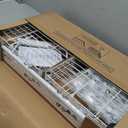 Ulif M1 Closet Storage Organizer System, 6 Tiers Heavy Duty Metal Garment Rack with 3 Expandable Hanger Rods, Wall Mounted Space Saver Suits from 5.4-8.7 ft. Width, 71.2H x 14D, 700LBS, White