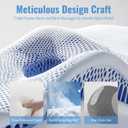 Smooth Spine Triple Fusion Back Massager for Sciatica Pain Relief Deep Tissue Neck Massage Device with Heat for Chronic Support Portable Electric Massagers for Sciatic Nerve and Lumbar Relief