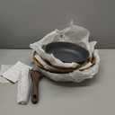 SENSARTE Nonstick Frying Pan Skillets, Swiss Granite Coating Omelette Pans, Healthy Cookware Chef's Pan, Free of Intentionally Added PFOA (9.5+11+12.5 Inch) (Gray)