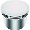 IMPRESA 6 Quart Silicone Inner Pot Lid Compatible with Instant Pot DUO60/LUX60/Smart60 Pressure Cooker Cover - Clear, Retains Steam - Dishwasher & Freezer Safe Silicone Lid