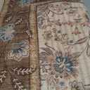 GarveeHome 2x6 Washable Runner Rug for Bedroom, Soft Botanical Floral Kitchen Runner with Non Slip Backing Brown Farmhouse Laundry Mat Stain Resistant Carpet for Hallway Bathroom Beside Rug